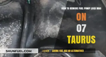 Removing the Fuel Pump Lock Ring on a 2007 Ford Taurus