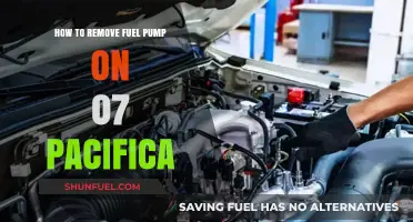 Step-by-Step Guide: Removing Fuel Pump on 2007 Chrysler Pacifica