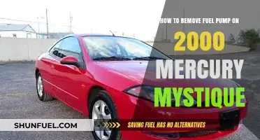 Step-by-Step Guide: Removing Fuel Pump on 2000 Mercury Mystique