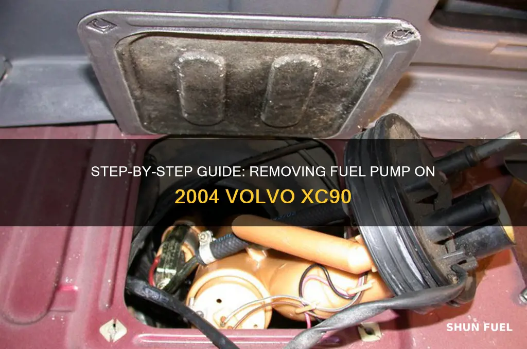 how to remove fuel pump on 2004 volvo xc90