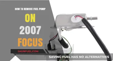 Step-by-Step Guide: Removing Fuel Pump on 2007 Ford Focus