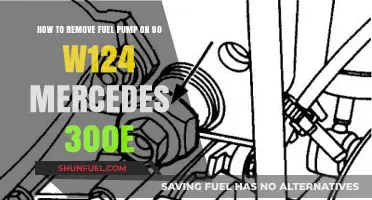 Step-by-Step Guide: Removing Fuel Pump on Mercedes W124 300E