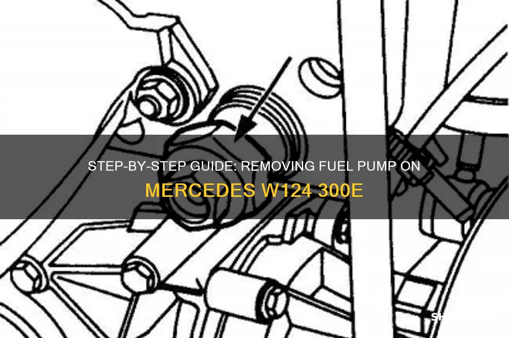how to remove fuel pump on 90 w124 mercedes 300e