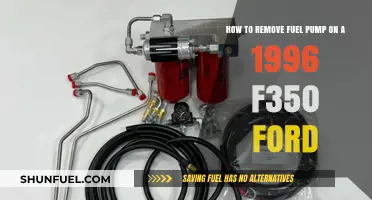 Step-by-Step Guide: Removing Fuel Pump on a 1996 Ford F350