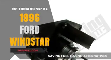 Step-by-Step Guide: Removing the Fuel Pump on a 1996 Ford Windstar