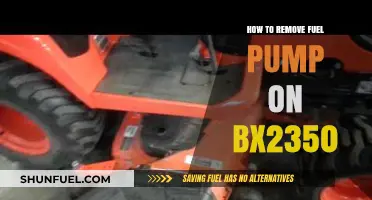 Step-by-Step Guide to Removing the Fuel Pump on a BX2350