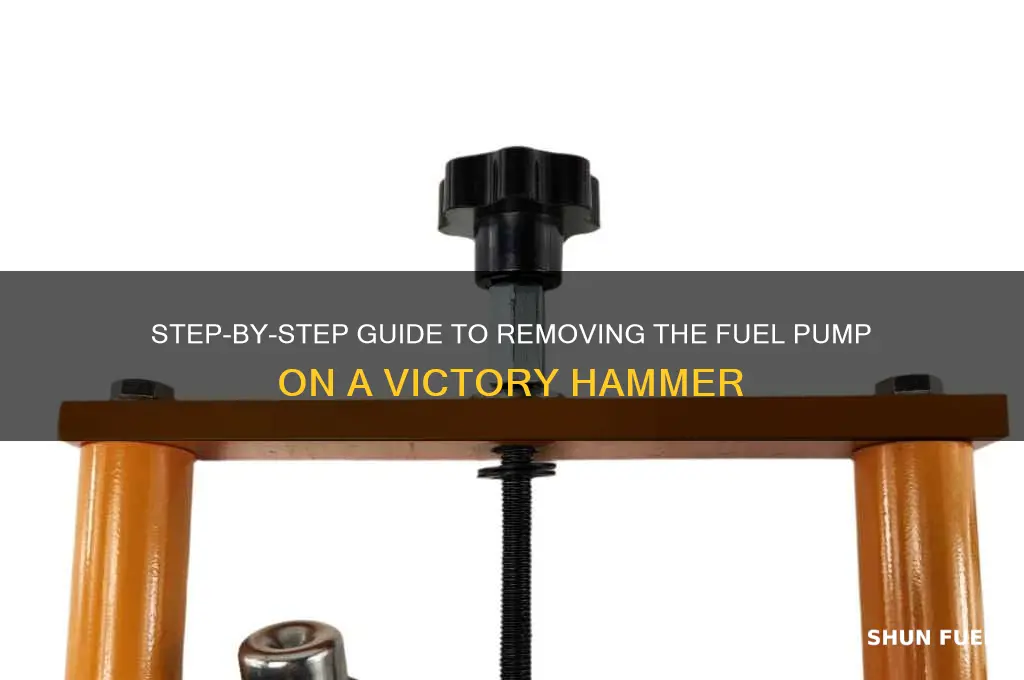 how to remove fuel pump on victory hammer