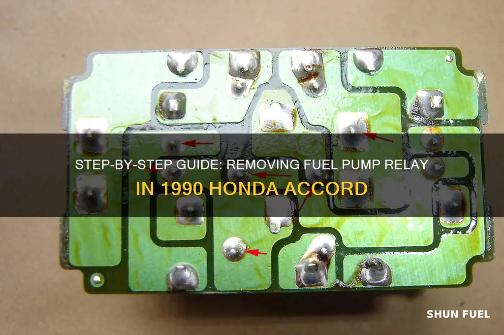 how to remove fuel pump relay 1990 honda accord