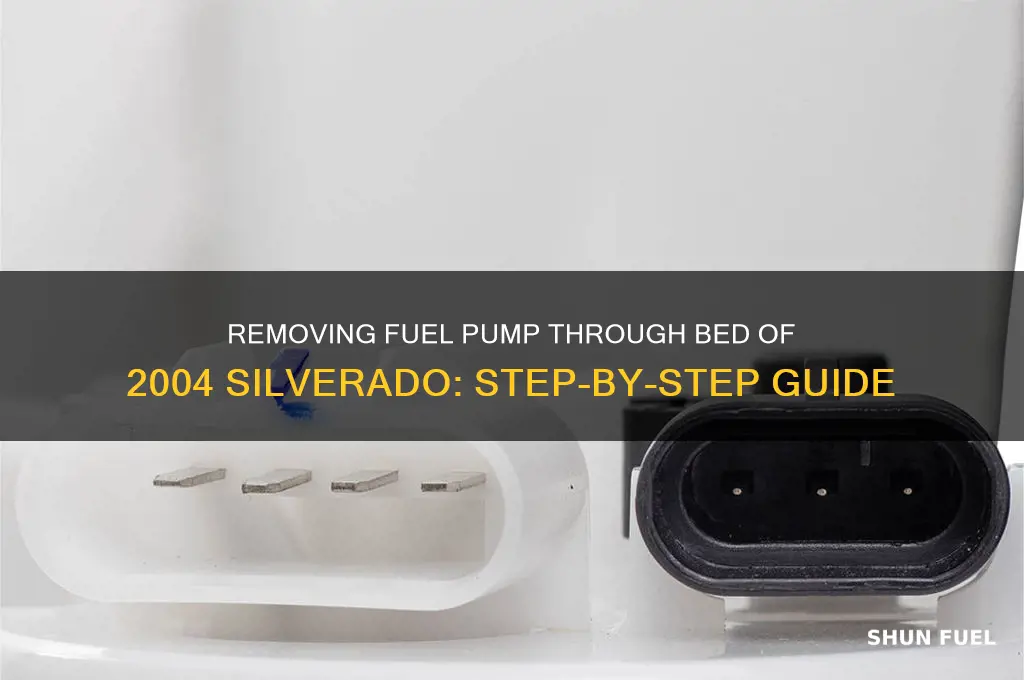 how to remove fuel pump thru bed 2004 silverado