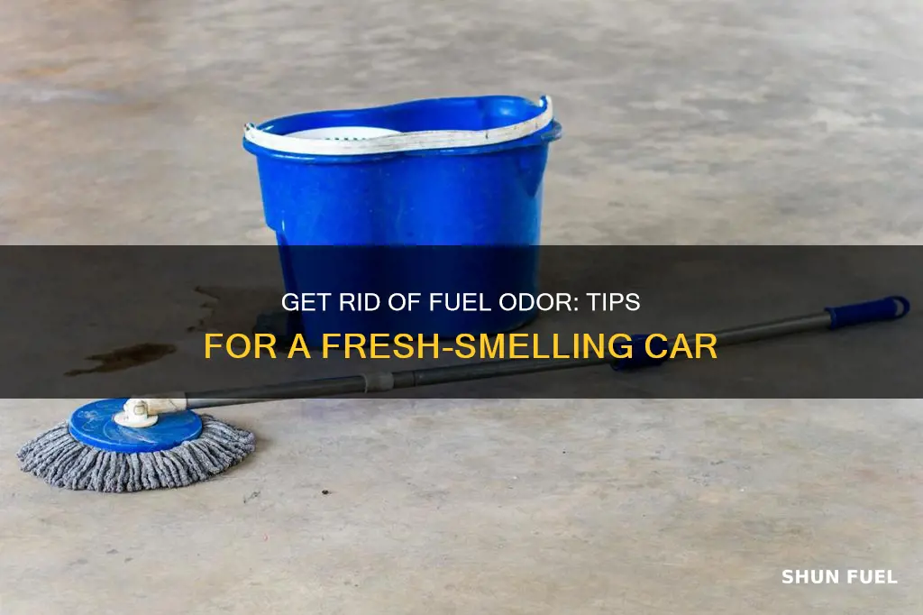 how to remove fuel smell from car