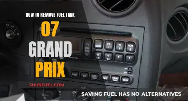 Removing Fuel Tank from 07 Grand Prix: Step-by-Step Guide