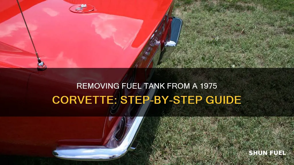 how to remove fuel tank 1975 corvette