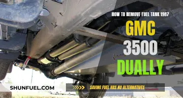 Removing the Fuel Tank on a 1987 GMC 3500 Dually