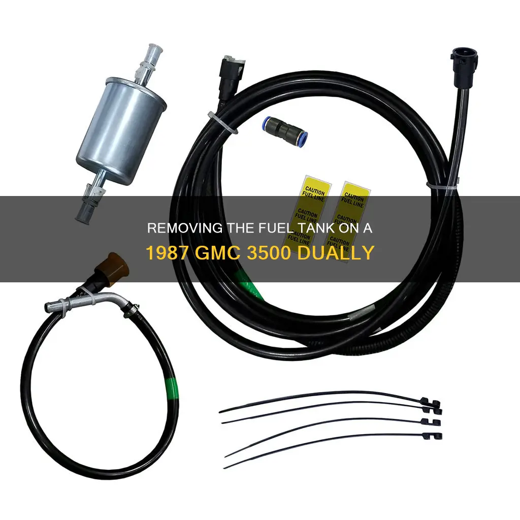 how to remove fuel tank 1987 gmc 3500 dually