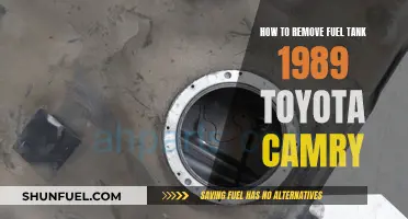 Removing Fuel Tank from 1989 Toyota Camry: Step-by-Step Guide