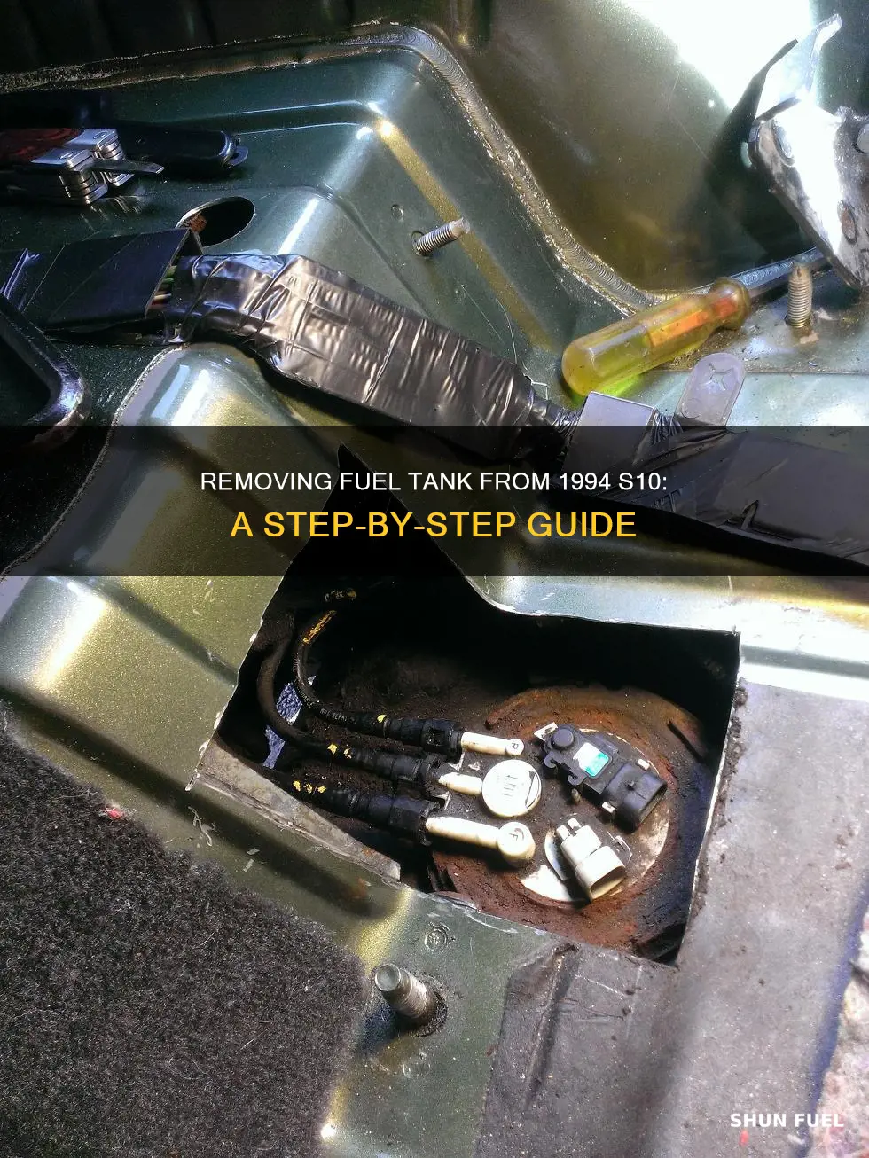 how to remove fuel tank 1994 s10