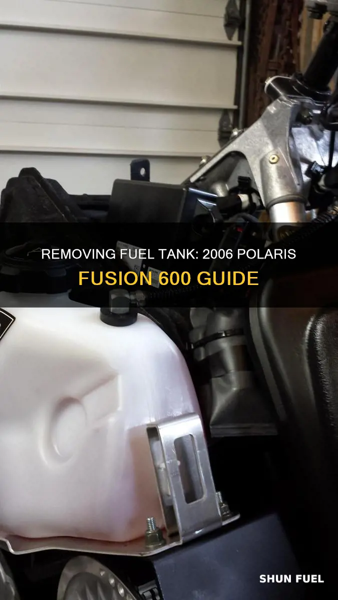 how to remove fuel tank 2006 polaris fusion 600