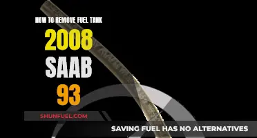 Removing the Fuel Tank from a 2008 Saab 9-3