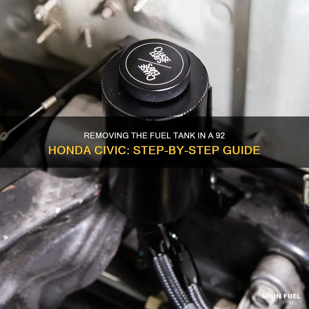 how to remove fuel tank 92 honda civic