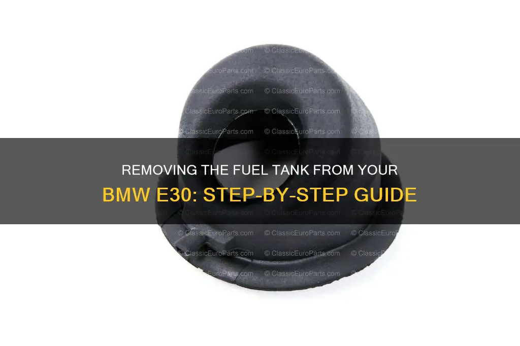 how to remove fuel tank bmw e30