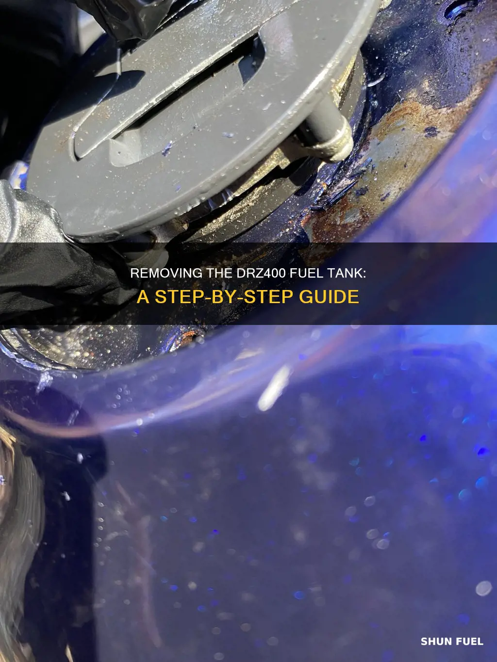 how to remove fuel tank drz400