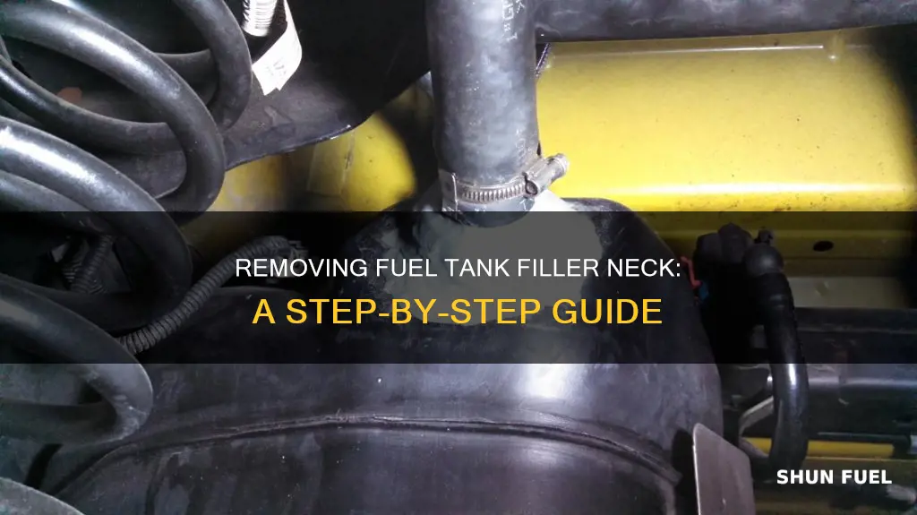 how to remove fuel tank filler neck