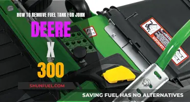 Removing Fuel Tank from John Deere X300: Step-by-Step Guide