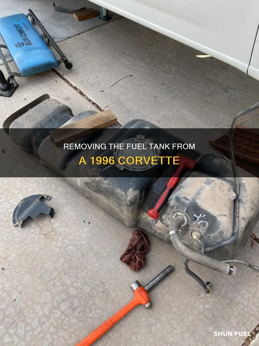 how to remove fuel tank from 1996 corvette