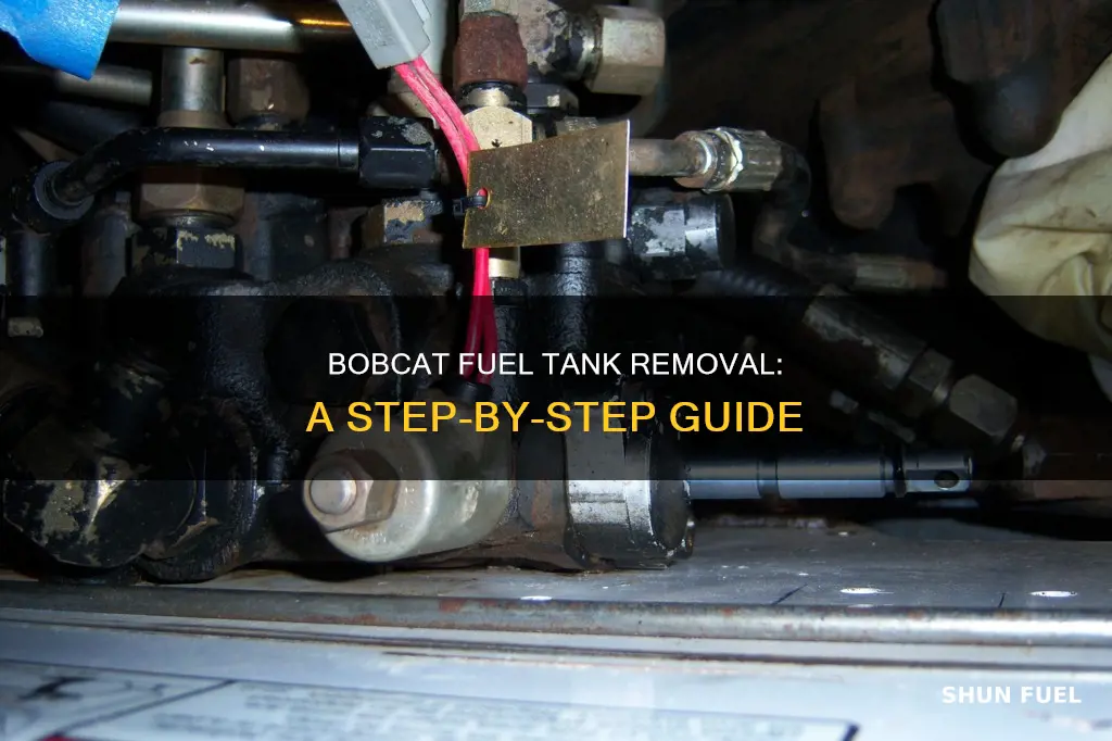 how to remove fuel tank from bobcat