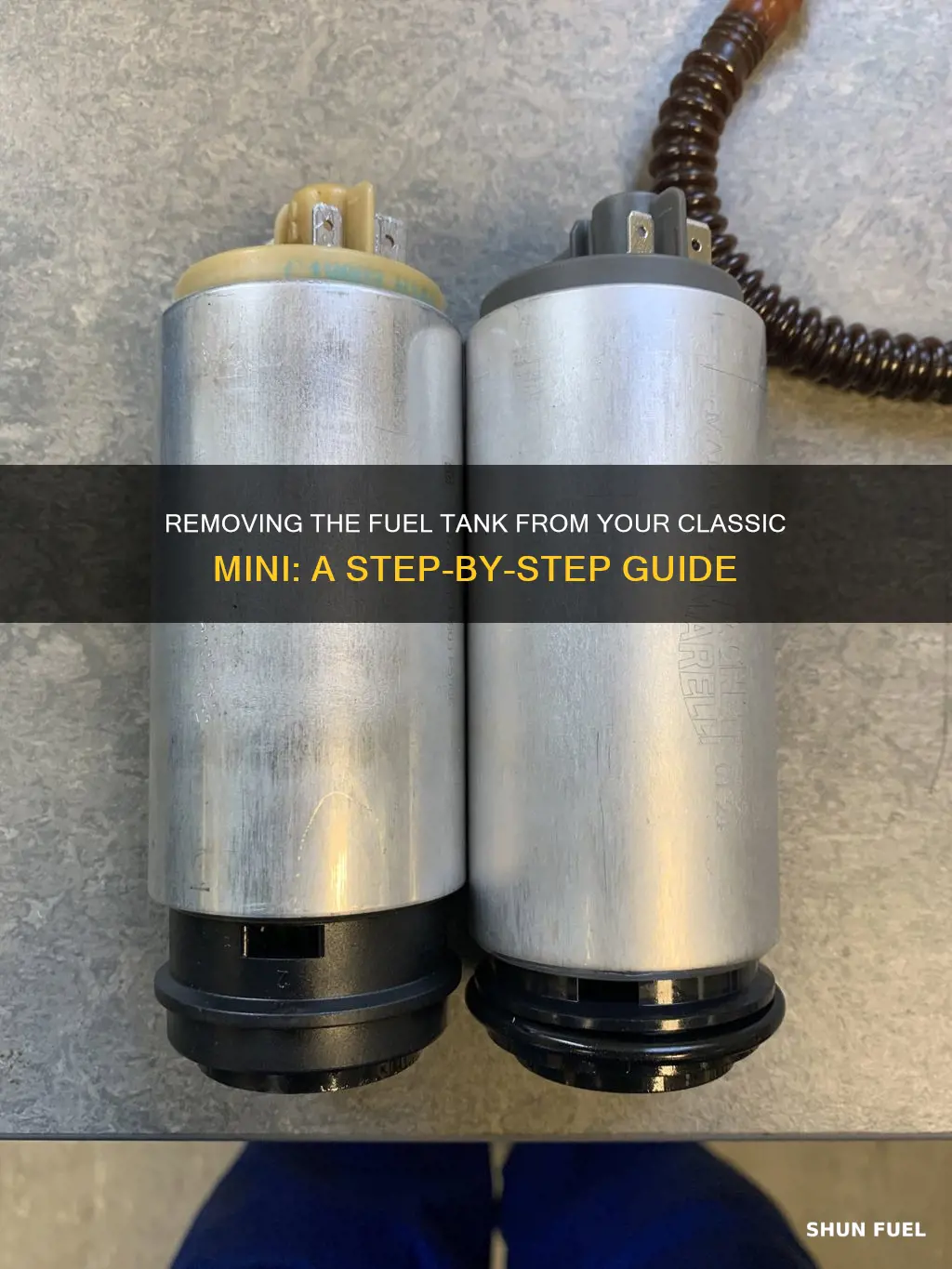 how to remove fuel tank from classic mini