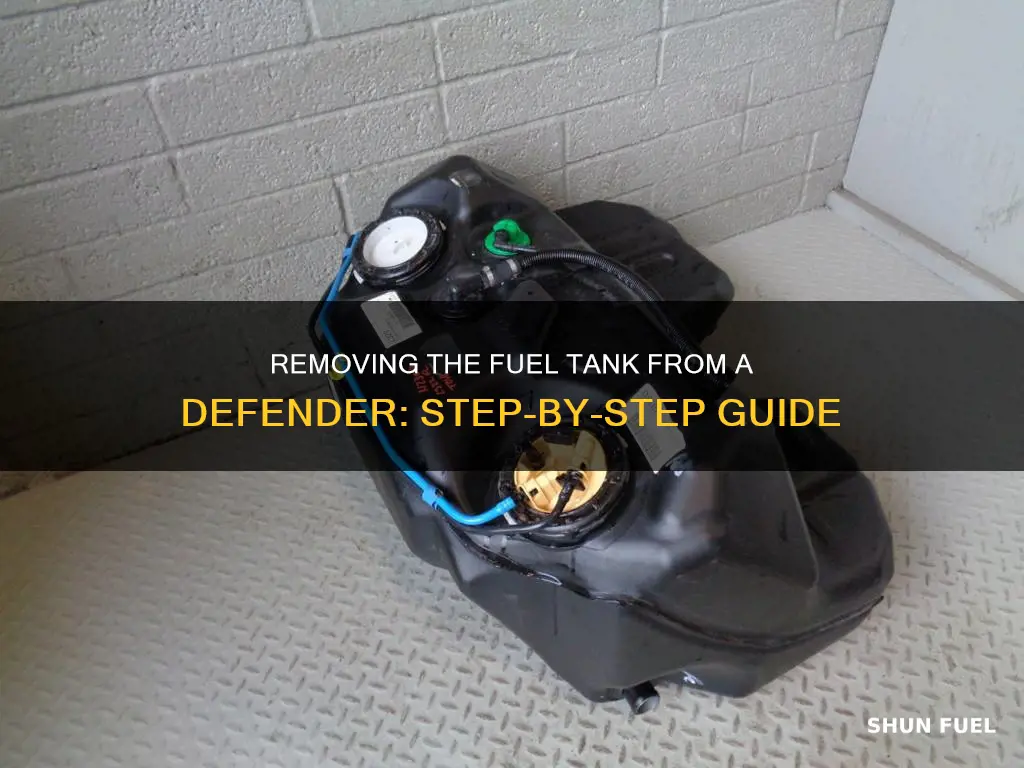 how to remove fuel tank from defender
