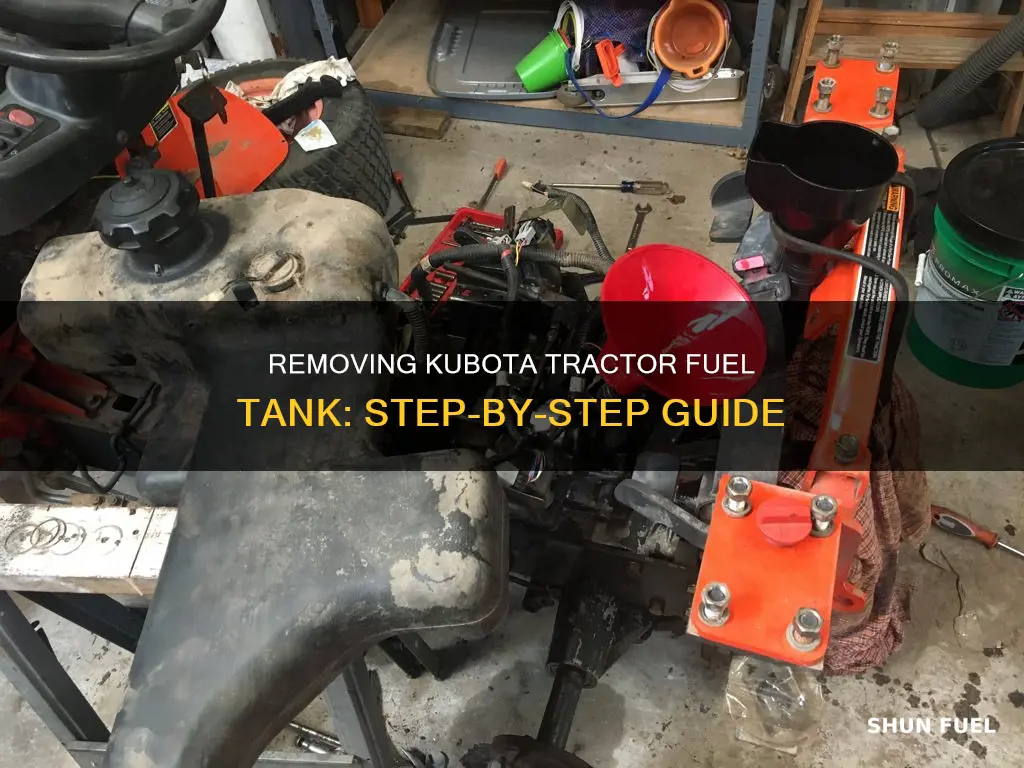 how to remove fuel tank from kubota tractor