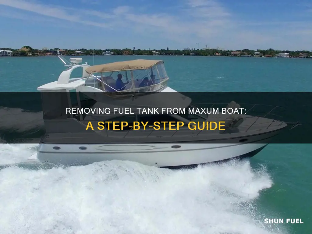 how to remove fuel tank from maxum noat