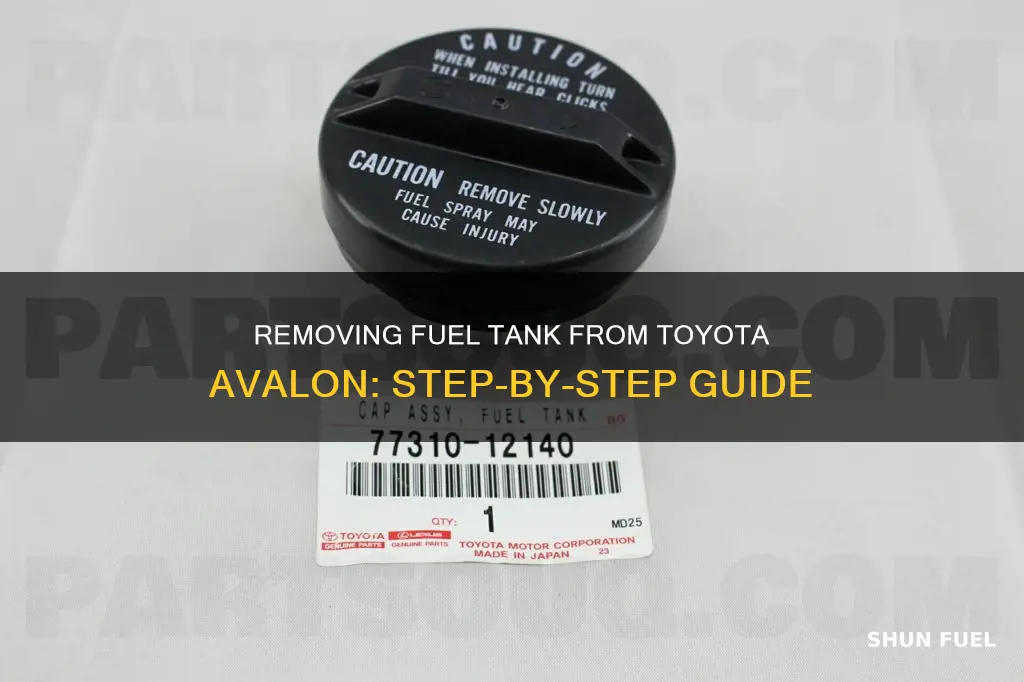how to remove fuel tank from toyota avalon