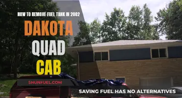 Removing Fuel Tank from 2002 Dakota Quad Cab