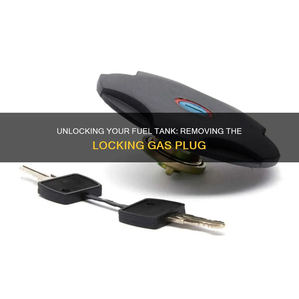 how to remove fuel tank locking gas plug