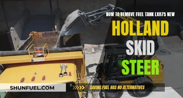 Removing Fuel Tank from LX875 New Holland Skid Steer
