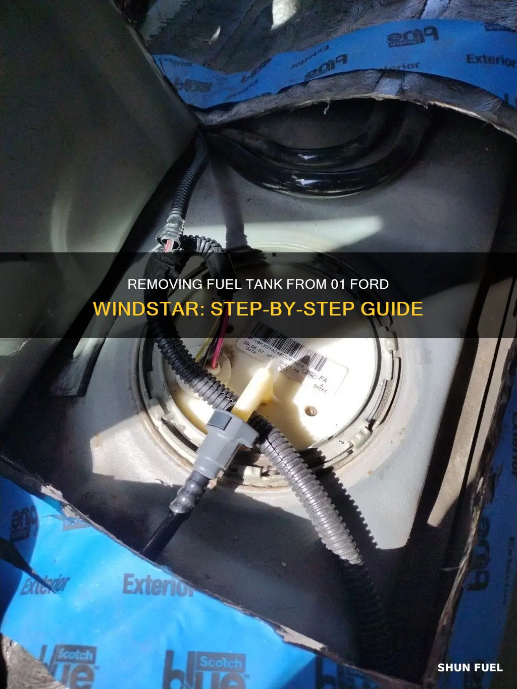 how to remove fuel tank on 01 ford windstar