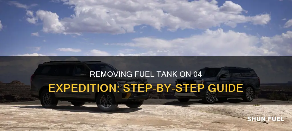 how to remove fuel tank on 04 expedition