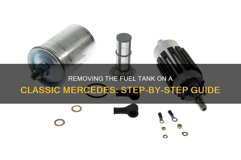 how to remove fuel tank on a 1980 mercedes 450sl