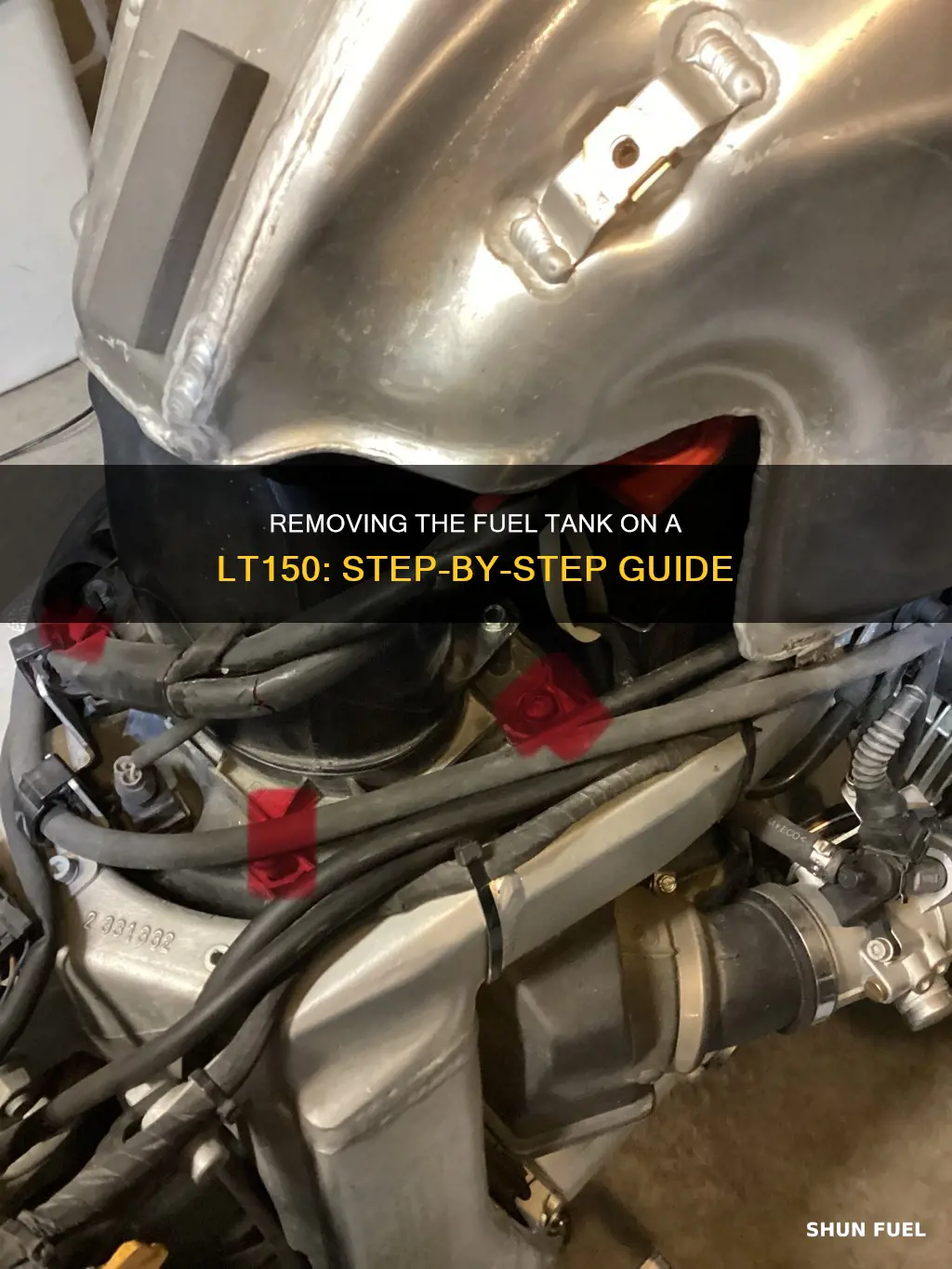 how to remove fuel tank on a lt150