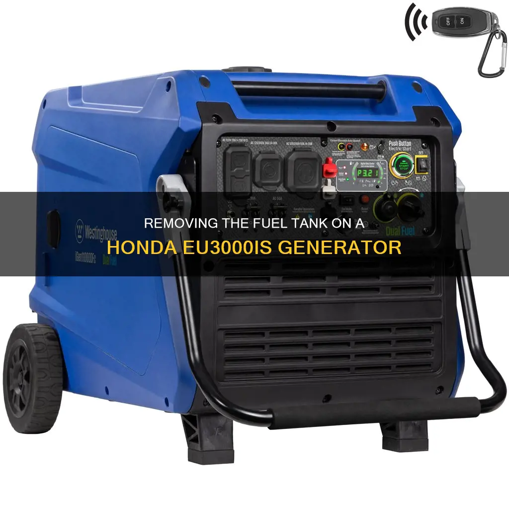 how to remove fuel tank on honda eu3000is generator