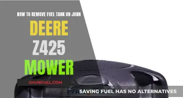 John Deere Z425: Removing the Fuel Tank Safely