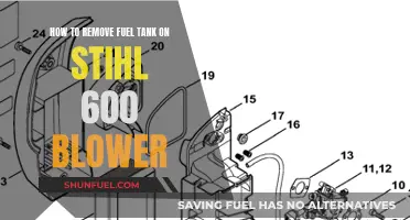 Stihl 600 Blower: Removing the Fuel Tank Safely