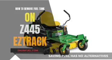 Removing the Fuel Tank on Z445 EZtrack: Step-by-Step Guide