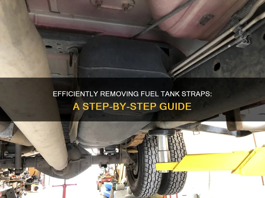 how to remove fuel tank straps