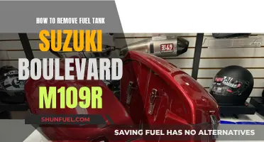 Suzuki Boulevard M109R: Removing the Fuel Tank