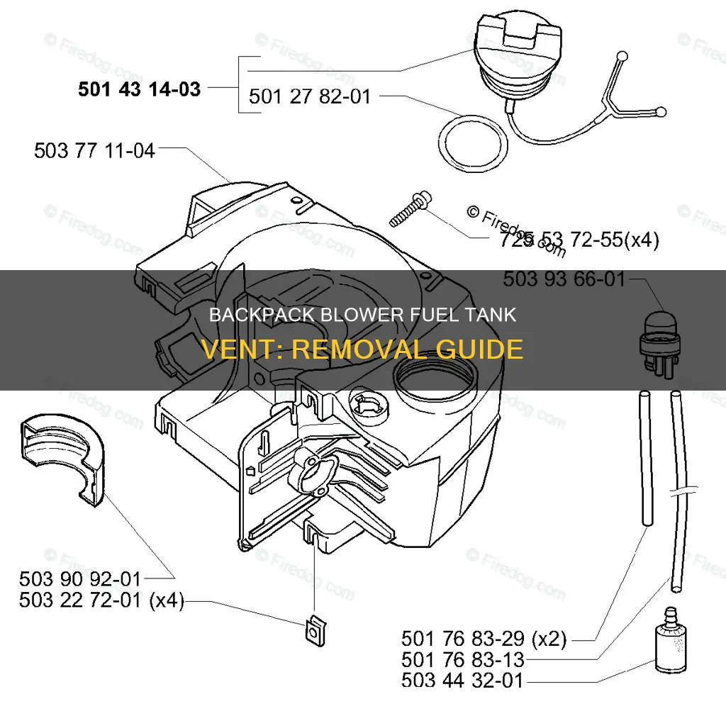 how to remove fuel tank vent stihl backpack blower