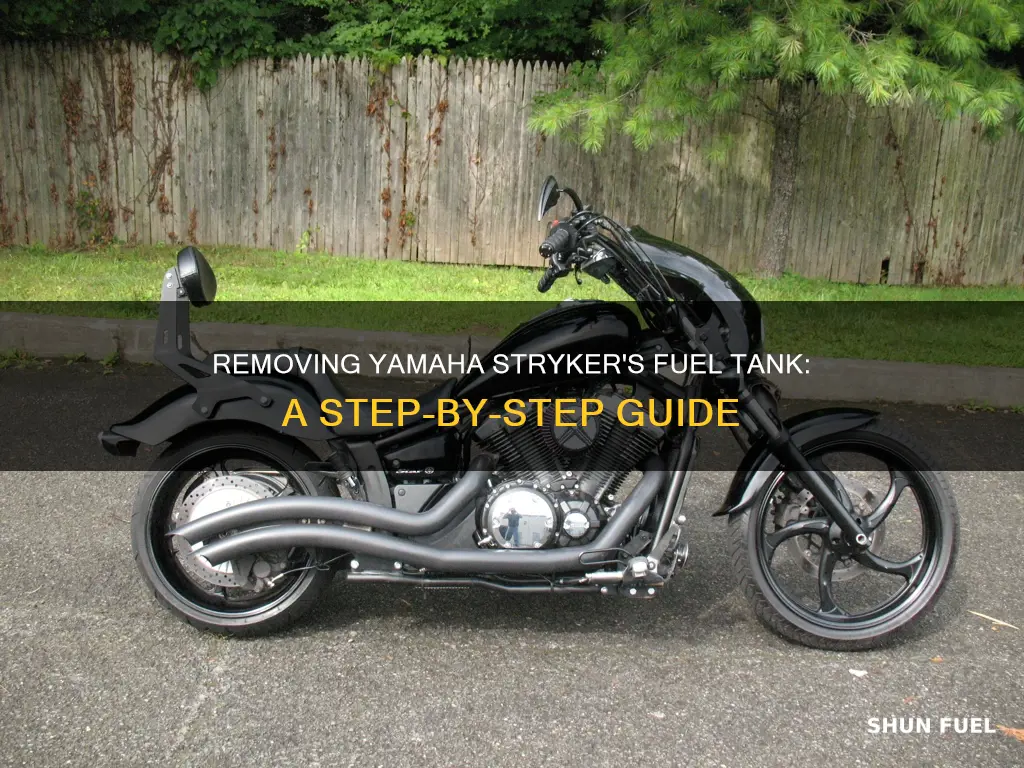 how to remove fuel tank yamaha stryker