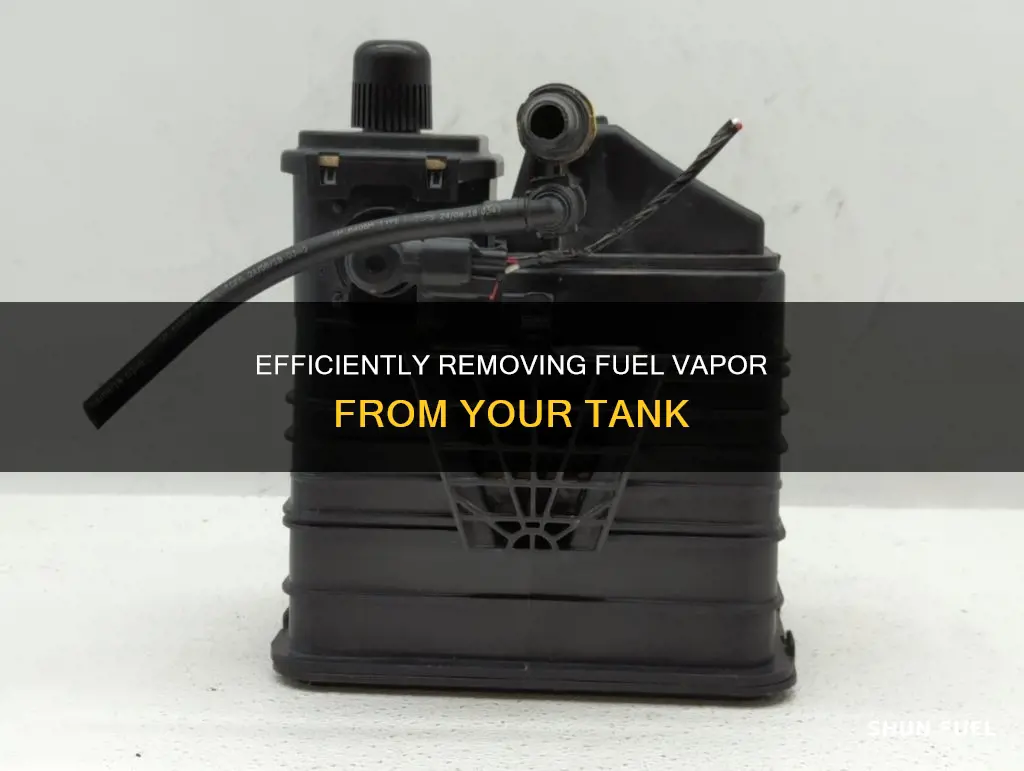 how to remove fuel vapor from a fuel tank